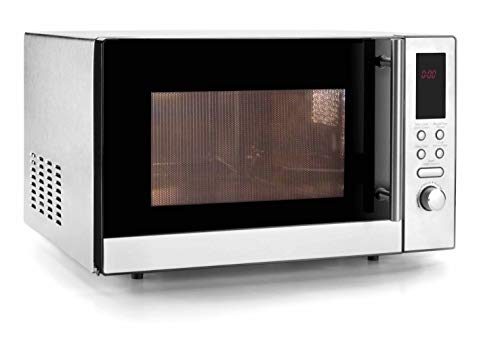 Lacor 69323 Microwave Oven with Turntable and Grill, 21 Litre, Silver