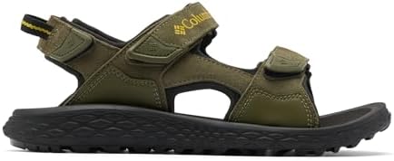 Konos Hiker Sandales de sport et d'extérieur à 3 sangles pour homme, Mousse antique Nori, 42 EU