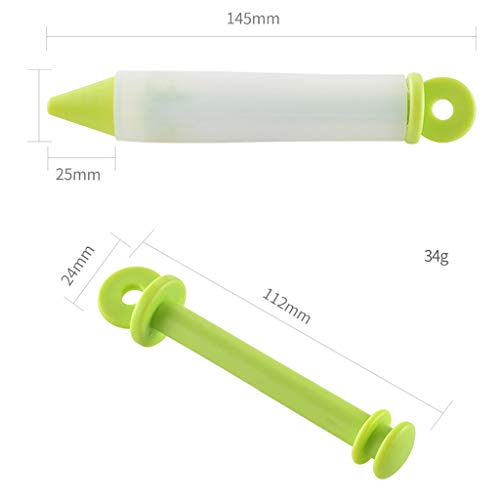 Clearance Sale!UMFun Silicone Food Writing Pen Chocolate Cake Decorating Tools Cream Cup Icing Piping Pen (Green)