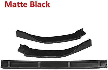 カーボンファイバールック 黒い車のフロントバンパースプリッターリップスポイラーディフ ューザーガード チンバンパーボディキットトヨタrav4 19年から年のために Color Matte Black