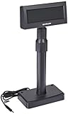 Bixolon BCD-1100 Vacuum Fluorescent Customer Pole Display with USB Interface, 5-24 VDC, Black