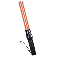 Safety Depot 17.5-inch 6-Red LED, Strong Magnetic Base with Enhance Grip Handle and Side Clip Used for Marshalling and Traffic Wands Set to Flashing, Steady or White 5-LED Flashlight Ba16