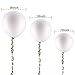 58 Pieces White Balloons 12 inch 18 inch 36 inch White Latex Round Balloons with 65 Feet Long Artificial Vines for Baby Shower Wedding Birthday Party Decorations