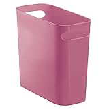 mDesign Plastic Small Trash Can, 1.5