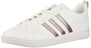 Image of adidas Performance Women's Vs Advantage Sneaker White/Vapor Metallic/Pea Green, 10 M US