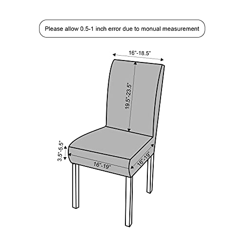 Genina Chair Covers for Dining Room Set of 4 Chair Covers Dining Chair