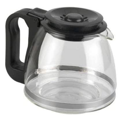 MGE Universal Coffee Maker - Thermal Glass Teapot - BPA-Free Soft Grip Coffee Jug with Lid - 2 Designs