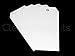 CleverDelights White Plastic Tags - 4.75