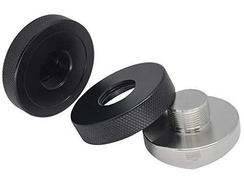 scarlet espresso | Distributor »Grande DUO« für Barista; zur perfekten Extraktion mit Siebträgermaschinen; schwere Ausführung (Set: 58 mm & Tamperablage) – Bild 5