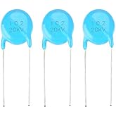 YWBL-WH 20Pcs High Voltage Ceramic Capacitor Kit, 20kV 1nF 102 DIP Type for HV Power Supply, RF Amplifier and Pulse Circuit Design