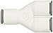Legris 6340 56 00WP2 LIQUIfit Push-to-Connect Fitting, Wye, 1/4