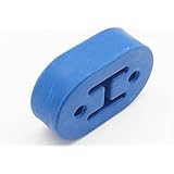 Autobahn88 Universal Exhaust Muffler Hanger Bushing, 2 Holes, 12mm (0.47") Hole Size - Blue (Pack of 2)