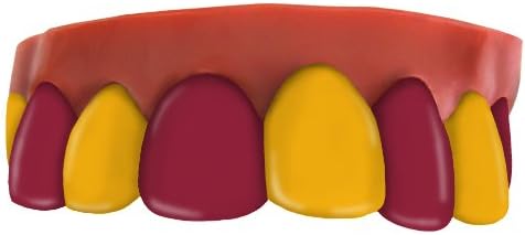Team Teeth Deep Red and Gold