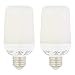 Amazon Basics LED Bulb, Simulates Moving Flame, Suitable for Enclosed Fixtures - 2-Pack