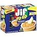 Jif To Go Crunchy Peanut Butter Spread 8 Individual cups. (Pack of 6)