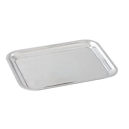Weis Serving Tray, Stainless Steel, Silver, 20.5 x 15.4 x 2 cm