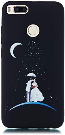 Mioc Xiaomi Mi A1 / 5X Black Case, Luxury Personality 3D Starry Sky Embossed Painted Pattern Soft TPU Silicone Sleeve Ultra-thin Shock Absorbing Back Shell [Phone Cover]
