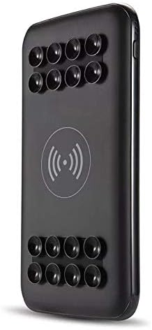 tech LIVING Power Bank,10000 mAh Power Bank,Wireless Portable Charger with Small Suction Cups Compatible with iPhone 8/X/11, Samsung and more Qi Mobile Phones