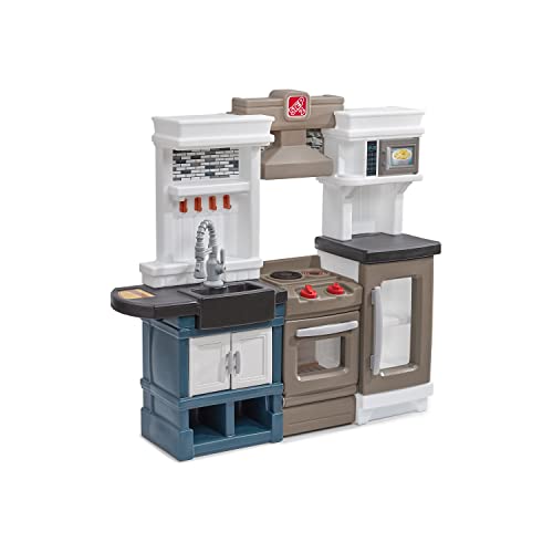 Step2 Modern Metro Kitchen Set for Kids Includes 30+ Toy Kitchen