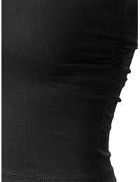 MixMatchy - Camiseta sin tirantes para mujer (algodón macizo)