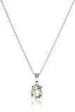 Sterling Silver Gemstone Pendant Necklace, 18