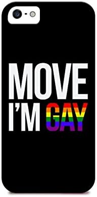 iPhone 7 - Cream Cookies - Hard Plastic Case -Quote Phone Case - Quotes - Move I'M Gay - Fun - Funny - Sassy