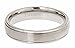5mm Brushed Polished Titanium Wedding Ring Comfort Fit Band