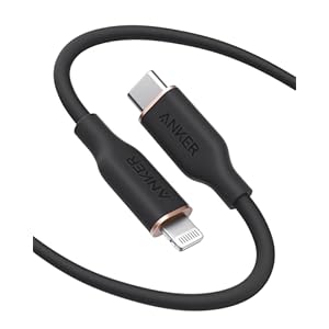 Anker PowerLine lll Flow USB-C & ライトニング ケーブル MFi認証