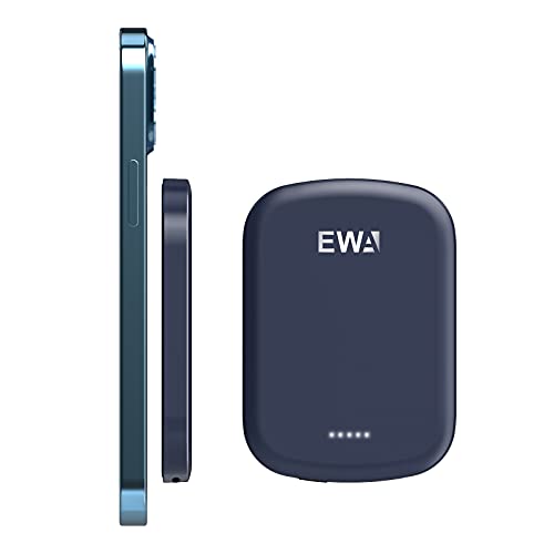 EWA Wireless Power Bank, Mini Portable Charger Fast Wireless