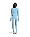 Hanes Women’s Long Sleeve Thermal Waffle Knit Crew with FreshIQ and X-Temp Technology Dusty Bluethumb 1