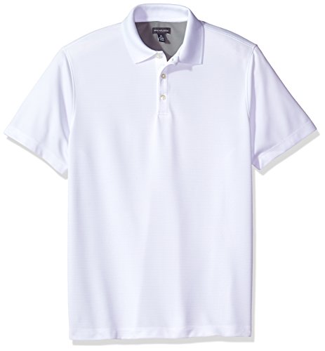 Van Heusen Men's Air Ottoman Shortsleeve Polo, Bright White, 2X-Large