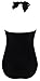 UniSweet Women Retro One Piece Halter Pin Up Monokini Swimsuits (Womens Size)
