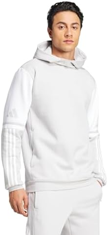 Sweatshirt Masculino Squadra25 Sweat Hoodie, Team Cinzento Claro/Branco, L