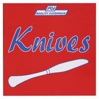 Caterpack 400 Plastic Knives Dispenser Box, White, 19.8 x 12 x 20 cm
