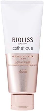 SALON STYLE Bioris Botanical Esthetic Infusion Hair Pack (Moist), Moisturizing, Cuddling, Drying, Damage Care, Treatment, Rose & Muguet, 7.1 oz (200 g)