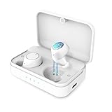 Bluetooth 5.0 Wireless Headphones, Bluetooth Headset Wireless Earphones with 125Hour Cycle Playing Time Stereo Hi-Fi Sound with 3000mAH Charging Case for Smartphones and Laptops