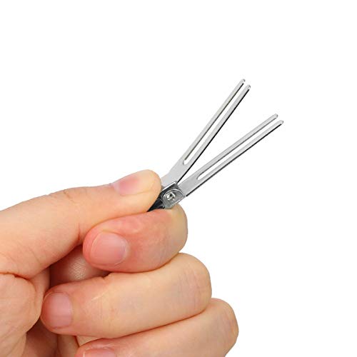Twdrer 100PCS Hairdressing Double Prong Pin Curl Clips, Curl Setting Section Hair Clips Metal Alligator ClipsHairpins For Hair Bow, Hair Extensions, Hair Salon, Barber, Stylist (1.8", Silver) - Thumbnail 2