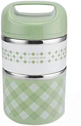 Dadahuam Lunch Box, Multi-layer Seal Divided Stackable Stainless Steel Thermal Insulated Bento Box, Leakproof Lunch Container for Office School Camping Adults Kids Students Food