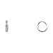 14k REAL White Gold 2mm Thickness CZ Channel Set Hoop Huggie Earrings (10 x 10 mm)