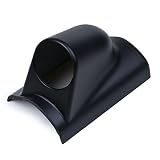 HOTSYSTEM Universal 2inches 52mm Single Hole A-Pillar Gauge Meter Mount Pod Holder Black Cover for Car Auto