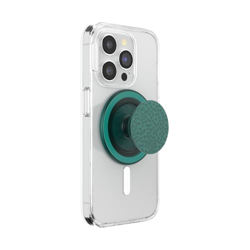 PopSockets Phone Grip for MagSafe with Kickstand, Magnetic Stand, Swappable Top, Secure Hold for iPhone MagSafe Cases, Phone & Tablet Grip - Enamel Hammered Fresh Pine