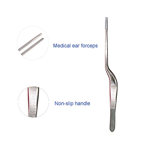 SunMine 6pcs Ear Pick with Light LED Ear Curette Earwax Removal Ear Cleaning Set with Storage Box