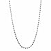 1.8mm Solid .925 Sterling Silver Military Ball Chain Necklace, 24 inches