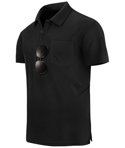 zitysport 3 Pack Polo Shirts Men Polo Golf Short Sleeve Quick Dry Breathable Men Regular Fit Shirts Polos Work Man Summer Sport T-Shirt Man