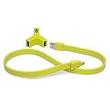 Tylt MIC-YCHGG-T Ycharge 2.1A USB Car Charger and Matching Micro USB Cable - Retail Packaging - Green