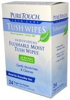 Puretouch Skin Care Puretouch Tush Wipes Flushable - 24 Wipes