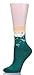 Meta-U Cute Cat Design Women's Casual Comfortable Cotton Crew Socks - 5 Pack(Solid Color)