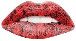 Passion Lips Temporary Lip Tattoo Wraps Includes 2 Applications - Red Rose by Passion Lips