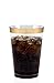 50 Gold Rimmed Clear Hard Plastic Cups | 10 oz. Fancy Disposable Tumblers (50-Pack) by Bloomingoods