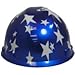 MSA V-Gard Cap Style Patriotic Hard Hat with American Stars and Stripes- One Touch Suspension